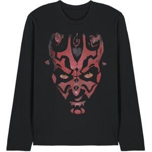 (M, Black) Star Wars Unisex Adult Darth Maul Long-Sleeved T-Shirt (M, Black) Star Wars Unisex Adult Darth Maul Long-Sleeved T-Shirt