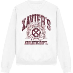 (L, White) Marvel Unisex Adult X-Men Athletic Dept Professor X Sweatshirt (L, White) Marvel Unisex Adult X-Men Athletic Dept Professor X Sweatshirt
