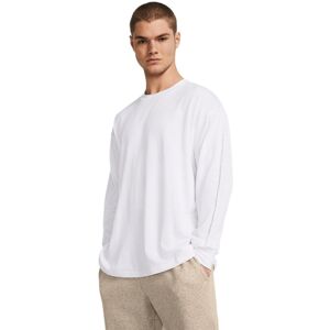 (XS, White) Under Armour Mens Tonal Logo Heavyweight Long-Sleeved T-Shirt (XS, White) Under Armour Mens Tonal Logo Heavyweight Long-Sleeved T-Shirt