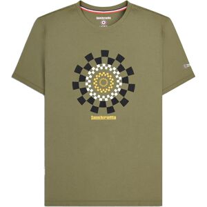 (L, Khaki Green) Lambretta Mens AW25 Track T-Shirt (L, Khaki Green) Lambretta Mens AW25 Track T-Shirt