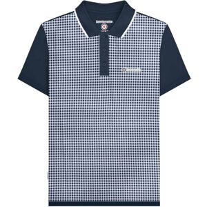(3XL, Navy) Lambretta Mens Gingham Polo Shirt (3XL, Navy) Lambretta Mens Gingham Polo Shirt