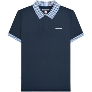 (3XL, Navy) Lambretta Mens Gingham Big & Tall Polo Shirt (3XL, Navy) Lambretta Mens Gingham Big & Tall Polo Shirt