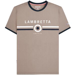 (L, Black/Gold) Lambretta Mens Target Ringer T-Shirt (L, Black/Gold) Lambretta Mens Target Ringer T-Shirt