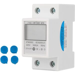 Unbranded 220V 5(80)A Digital 1 Phase 2 Wire 2P Din Rail Unbranded 220V 5(80)A Digital 1 Phase 2 Wire 2P Din Rail