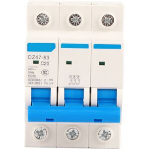 Unbranded AC 400V 6/10/16/20A 3 Pole Miniature Circuit Unbranded AC 400V 6/10/16/20A 3 Pole Miniature Circuit