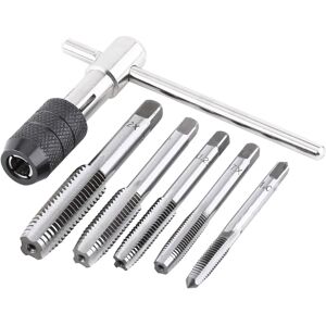 Unbranded 6pcs Set Screw Tap & T shaped Wrench Threading Unbranded 6pcs Set Screw Tap & T shaped Wrench Threading