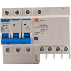 Unbranded DZ47LE‑63 3p N C63 RCCB Residual Current Circuit Unbranded DZ47LE‑63 3p N C63 RCCB Residual Current Circuit