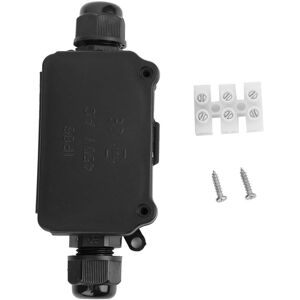 Unbranded IP66 Waterproof Junction Box 2 Way Black Dustproof Unbranded IP66 Waterproof Junction Box 2 Way Black Dustproof