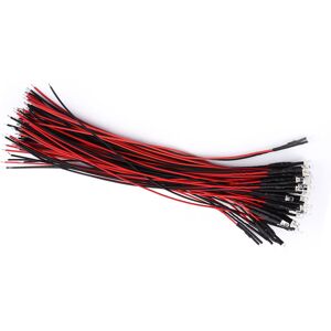 Unbranded 50pcs Pre Wired DC 9-12V 3 5 10mm Water Clear LED Unbranded 50pcs Pre Wired DC 9-12V 3 5 10mm Water Clear LED