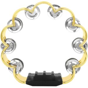 Unbranded 20.3 cm Double Row Tambourine Round Music Tambourine with Metal Bells Ergonomic Unbranded 20.3 cm Double Row Tambourine Round Music Tambourine with Metal Bells Ergonomic