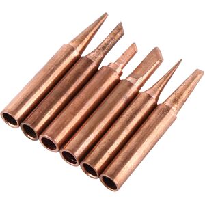 Unbranded 6pcs 900M-T Copper Solder Tip Iron Tips Lead free Unbranded 6pcs 900M-T Copper Solder Tip Iron Tips Lead free