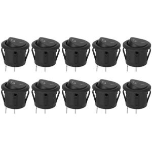 Unbranded 10pcs KCD1 Rocker Switches 2Pin Round Boat OnOff Unbranded 10pcs KCD1 Rocker Switches 2Pin Round Boat OnOff