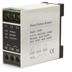 Unbranded TG30S 220-440V AC Mini 3-Phase Sequence Relay Unbranded TG30S 220-440V AC Mini 3-Phase Sequence Relay