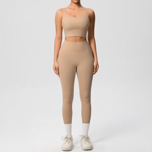 Unbranded (Suit-medium khaki, L) Double-sided brushed solid color back-fitting breathable Unbranded (Suit-medium khaki, L) Double-sided brushed solid color back-fitting breathable