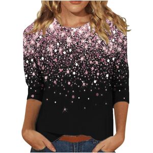 Unbranded (XL, 02 Pink) Sparkly Tops for Women UK 3/4 Sleeve Shirts Trendy Casual T-Shirts Unbranded (XL, 02 Pink) Sparkly Tops for Women UK 3/4 Sleeve Shirts Trendy Casual T-Shirts