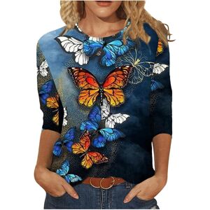 Unbranded (3XL, 16 Blue) Ladies Tops Clearance Womens T Shirts Trendy 3/4 Sleeve Tunic Top Unbranded (3XL, 16 Blue) Ladies Tops Clearance Womens T Shirts Trendy 3/4 Sleeve Tunic Top