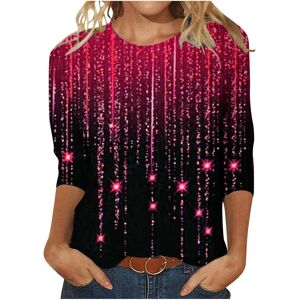 Unbranded (M, 03 Red) Ladies Tops Clearance Womens T Shirts Trendy 3/4 Sleeve Tunic Tops C Unbranded (M, 03 Red) Ladies Tops Clearance Womens T Shirts Trendy 3/4 Sleeve Tunic Tops C