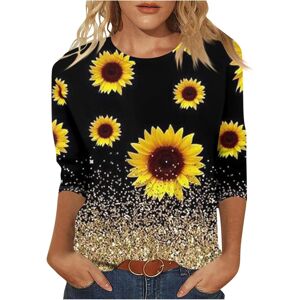 Unbranded (3XL, Summer Tops 13 Yellow) Womens Tops Dressy Casual Shirts Crewneck 3/4 Lengt Unbranded (3XL, Summer Tops 13 Yellow) Womens Tops Dressy Casual Shirts Crewneck 3/4 Lengt