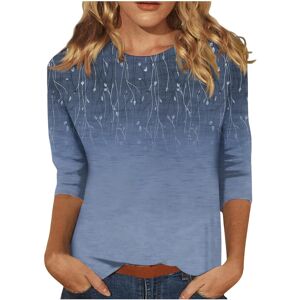 Unbranded (S, Summer Tops 14 Navy) Womens Tops Dressy Casual Shirts Crewneck 3/4 Length Sl Unbranded (S, Summer Tops 14 Navy) Womens Tops Dressy Casual Shirts Crewneck 3/4 Length Sl