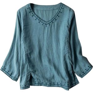 Unbranded (3XL, 003 Blue) Summer Tops for Women UK Clearance Womens Blouses Vintage Boho E Unbranded (3XL, 003 Blue) Summer Tops for Women UK Clearance Womens Blouses Vintage Boho E