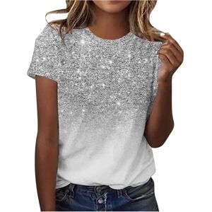 Unbranded (3XL, 005* Gray) Womens Tops Clearance Ladies T Shirts Summer Sparkling T Shirt Unbranded (3XL, 005* Gray) Womens Tops Clearance Ladies T Shirts Summer Sparkling T Shirt