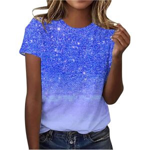 Unbranded (3XL, 005* Blue) Womens Tops Clearance Ladies T Shirts Summer Sparkling T Shirt Unbranded (3XL, 005* Blue) Womens Tops Clearance Ladies T Shirts Summer Sparkling T Shirt