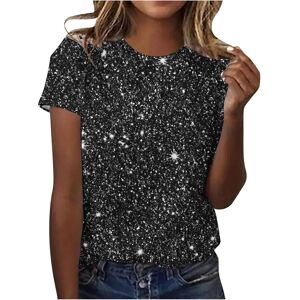 Unbranded (5XL, 002* Black) Womens Tops Clearance Ladies T Shirts Summer Sparkling T Shirt Unbranded (5XL, 002* Black) Womens Tops Clearance Ladies T Shirts Summer Sparkling T Shirt