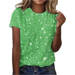 Unbranded (4XL, 001 Green) Womens Tops Clearance Ladies T Shirts Summer Sparkling T Shirt Unbranded (4XL, 001 Green) Womens Tops Clearance Ladies T Shirts Summer Sparkling T Shirt
