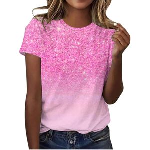 Unbranded (3XL, 005* Hot Pink) Womens Tops Clearance Ladies T Shirts Summer Sparkling T Sh Unbranded (3XL, 005* Hot Pink) Womens Tops Clearance Ladies T Shirts Summer Sparkling T Sh