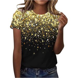 Unbranded (S, 001* Yellow) Womens Tops Clearance Ladies T Shirts Summer Sparkling T Shirt Unbranded (S, 001* Yellow) Womens Tops Clearance Ladies T Shirts Summer Sparkling T Shirt