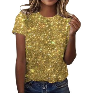 Unbranded (XXL, 004* Yellow) Womens Tops Clearance Ladies T Shirts Summer Sparkling T Shir Unbranded (XXL, 004* Yellow) Womens Tops Clearance Ladies T Shirts Summer Sparkling T Shir