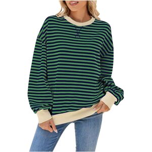 Unbranded (3XL, 002* Army Green) Womens Tops Clearance Women's Oversized Sweatshirts Strip Unbranded (3XL, 002* Army Green) Womens Tops Clearance Women's Oversized Sweatshirts Strip