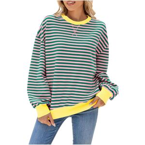 Unbranded (3XL, 002* Mint Green) Womens Tops Clearance Women's Oversized Sweatshirts Strip Unbranded (3XL, 002* Mint Green) Womens Tops Clearance Women's Oversized Sweatshirts Strip