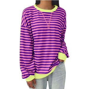 Unbranded (3XL, 004* Hot Pink) Womens Tops Clearance Women's Oversized Sweatshirts Striped Unbranded (3XL, 004* Hot Pink) Womens Tops Clearance Women's Oversized Sweatshirts Striped