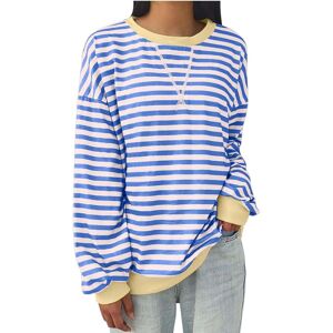 Unbranded (3XL, 003* Light Blue) Womens Tops Clearance Women's Oversized Sweatshirts Strip Unbranded (3XL, 003* Light Blue) Womens Tops Clearance Women's Oversized Sweatshirts Strip