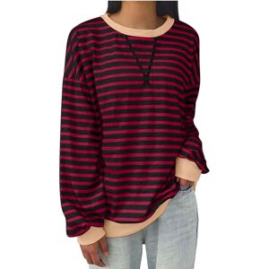 Unbranded (5XL, 003* Wine) Womens Tops Clearance Women's Oversized Sweatshirts Striped Pul Unbranded (5XL, 003* Wine) Womens Tops Clearance Women's Oversized Sweatshirts Striped Pul