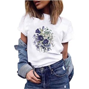 Unbranded (10, 004* White) Ladies Tops Clearance T Shirts for Women UK Crewneck Shirt Flor Unbranded (10, 004* White) Ladies Tops Clearance T Shirts for Women UK Crewneck Shirt Flor