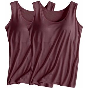 Unbranded (L, 007* Wine) Vest Tops Women UK 2PCS Womens Tank Tops with Built in Bras 2024 Unbranded (L, 007* Wine) Vest Tops Women UK 2PCS Womens Tank Tops with Built in Bras 2024