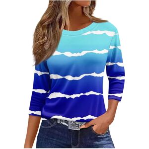 Unbranded (12, 013* Blue) Womens Tops 3/4 Length Sleeve Shirts Boho Floral Printed Tunic B Unbranded (12, 013* Blue) Womens Tops 3/4 Length Sleeve Shirts Boho Floral Printed Tunic B