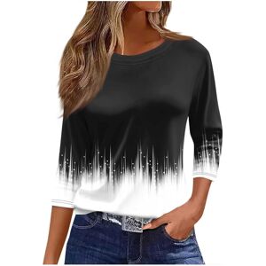 Unbranded (16, 030* Black) Womens Tops 3/4 Length Sleeve Shirts Boho Floral Printed Tunic Unbranded (16, 030* Black) Womens Tops 3/4 Length Sleeve Shirts Boho Floral Printed Tunic