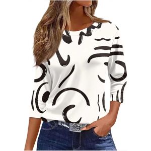 Unbranded (18, 026* Khaki) Womens Tops 3/4 Length Sleeve Shirts Boho Floral Printed Tunic Unbranded (18, 026* Khaki) Womens Tops 3/4 Length Sleeve Shirts Boho Floral Printed Tunic