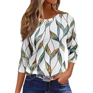 Unbranded (8, 003* Green) Womens Tops 3/4 Length Sleeve Shirts Boho Floral Printed Tunic B Unbranded (8, 003* Green) Womens Tops 3/4 Length Sleeve Shirts Boho Floral Printed Tunic B