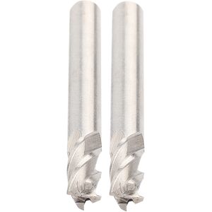 Unbranded 2pcs HSS 6mm 4 Flutes End Mill Metal Cuttting Unbranded 2pcs HSS 6mm 4 Flutes End Mill Metal Cuttting