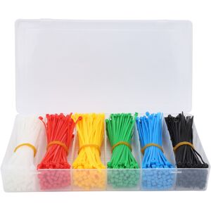 Unbranded 900pcs SelfLocking Nylon Cable Ties Multicolor Unbranded 900pcs SelfLocking Nylon Cable Ties Multicolor