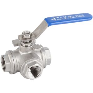 Unbranded Stainless Steel SUS304 Pipe T Port Ball Valve Unbranded Stainless Steel SUS304 Pipe T Port Ball Valve