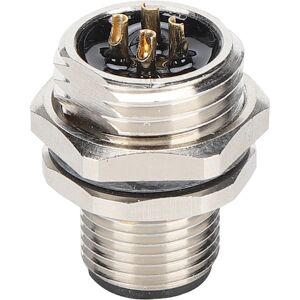 Unbranded M12BP4 M16 Thread Panel Mounted Socket M12 IP67 Unbranded M12BP4 M16 Thread Panel Mounted Socket M12 IP67