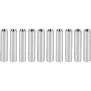 Unbranded 10Pcs Aluminum Alloy Column Round Female Thread Unbranded 10Pcs Aluminum Alloy Column Round Female Thread