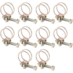 Unbranded Adjustable Double Wire Water Hose Clamp Pipe Clip Unbranded Adjustable Double Wire Water Hose Clamp Pipe Clip