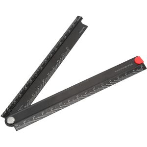 Unbranded Rulers Folding Aluminum Alloy Ruler 0-300mm Ruler Unbranded Rulers Folding Aluminum Alloy Ruler 0-300mm Ruler