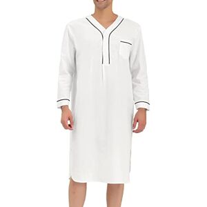 Unbranded (3XL, 001* White) Men's Kaftan Thobe Long Sleeve Muslim Robe Casual Button Up Ka Unbranded (3XL, 001* White) Men's Kaftan Thobe Long Sleeve Muslim Robe Casual Button Up Ka
